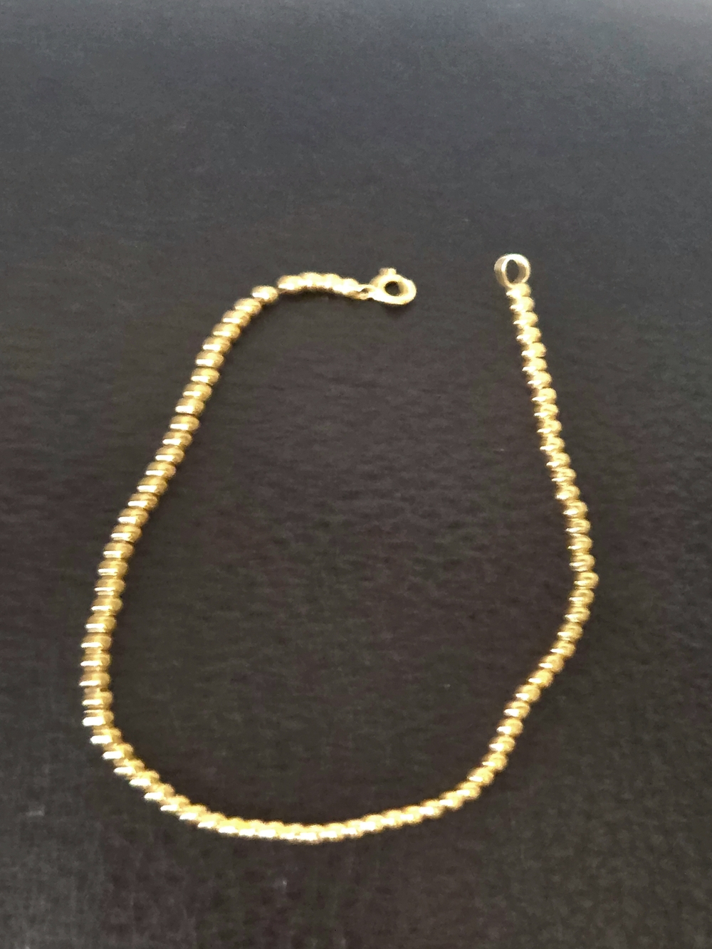 Bracelet Solid Gold 18K Fashion Vintage Charm AU750 Pure Gold with  Beads Design - Picture 9 of 9